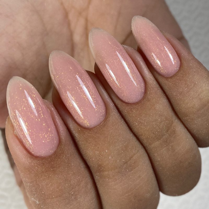Rubber base nude shimmer