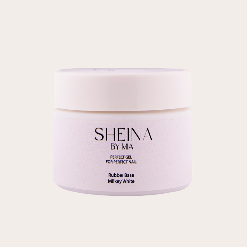 Sheina rubber color – Milkey white-צנצנת 30 מ״ל
